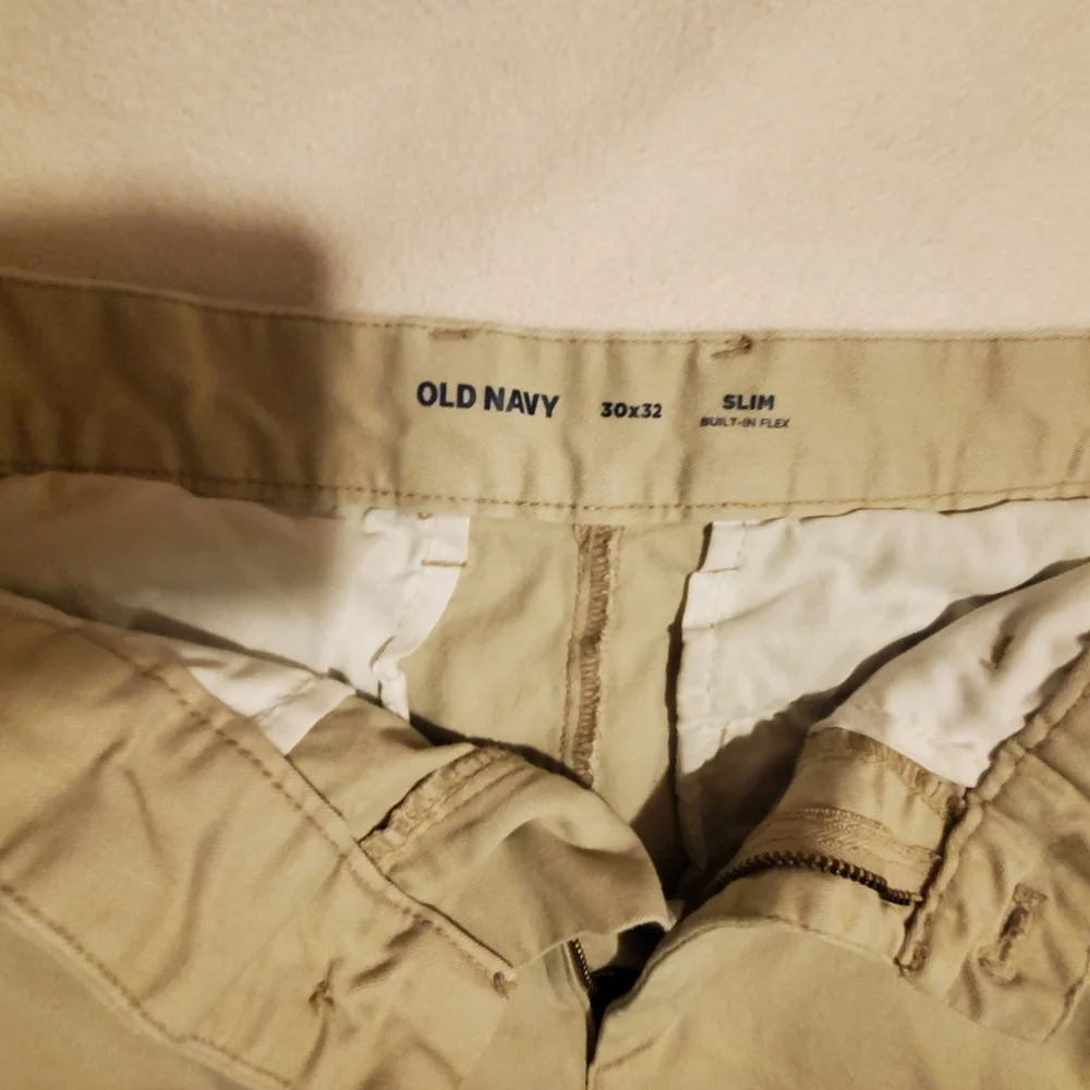 Young men khaki dress pants